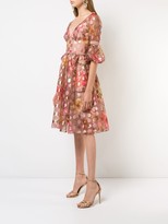 Thumbnail for your product : Marchesa Notte Polka Dot Flared Dress