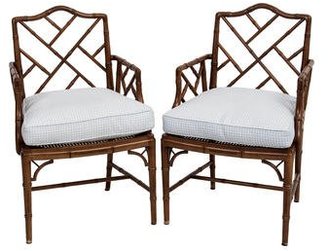 Chippendale-Style Arm Chairs