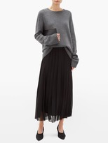 Thumbnail for your product : The Row Magda Pleated Georgette Midi Skirt - Black