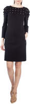 Thumbnail for your product : Akris Punto Flocked Long-Sleeve Combo Dress