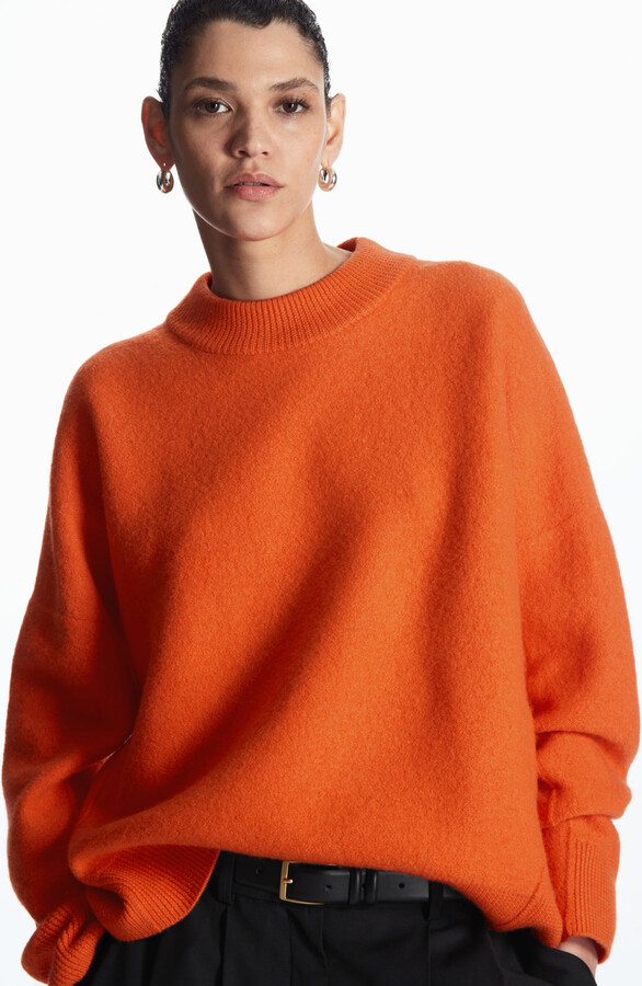 COS Dropped-Shoulder Boiled-Wool Sweater - ShopStyle