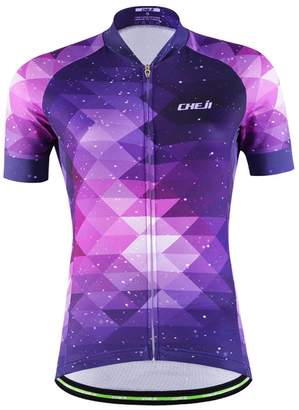 Top Top Fashion Women's New Short Sleeve Cycling Jersey Breathable Outdoor Sports Shirt Bicycle Clothes (XXL, Sky Purple)