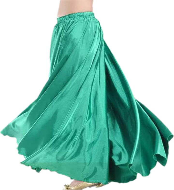 Kelsiop Female Belly Dance Skirt Spanish Flamenco Stage Team Uniform