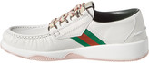 Thumbnail for your product : Gucci Web Leather Sneaker