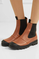 Thumbnail for your product : Loewe Rubber-trimmed Leather Chelsea Boots - Brown