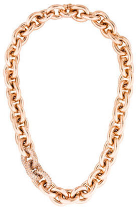 Eddie Borgo Crystal Pave Chain-Link Necklace