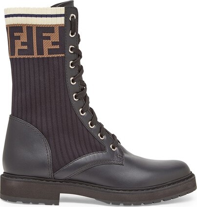 Fendi Rockoko combat boots - ShopStyle