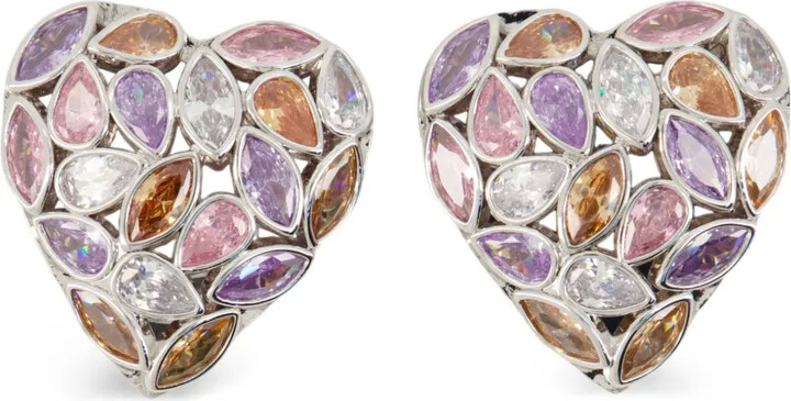 Self-Portrait Heart-Shaped Earrings