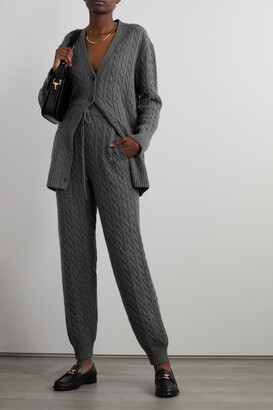 Gucci Cable-knit Cashmere Track Pants