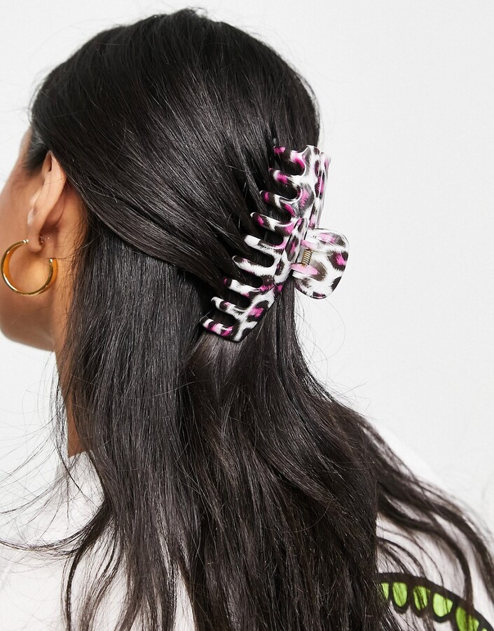 DesignB London 2-Pack Organza Mini Hair Ribbons in Pink