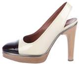 Thumbnail for your product : Lanvin Patent Leather Slingback Pumps