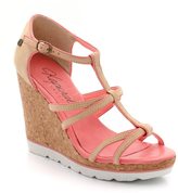 Thumbnail for your product : Kaporal 5 Cassy Multi-Strap Wedge Heel Sandals