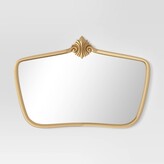 Thumbnail for your product : Threshold Cast Decorative Metal Wall Mirror Gold