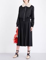 Thumbnail for your product : J.W.Anderson Pleated wide-leg gabardine culottes