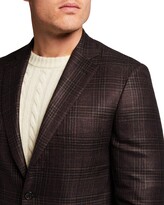 Thumbnail for your product : Brioni Men's Plaid Silk-Cashmere Sport Jacket