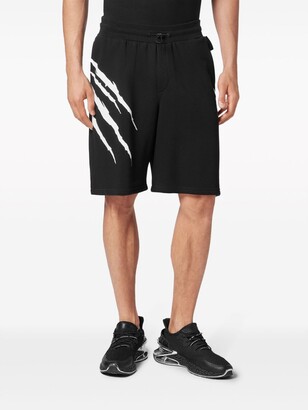 Plein Sport Scratch elastic-waist shorts