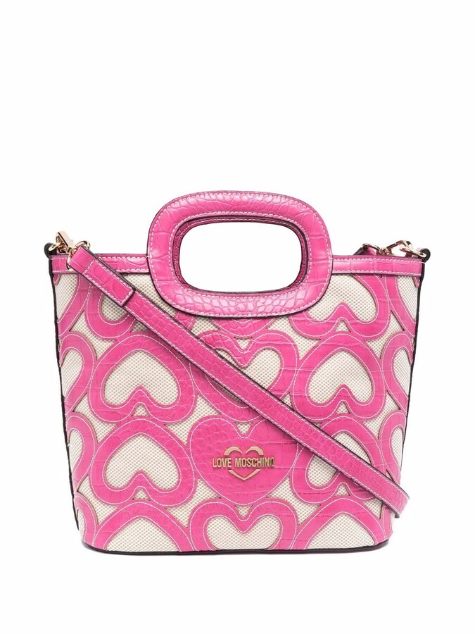 Love Moschino Embossed Heart Cut-Out Tote - ShopStyle