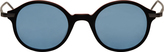Thumbnail for your product : Thom Browne Black Mattified Round Sunglasses