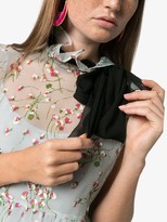 Thumbnail for your product : Miu Miu Floral Bow Neck Mini Dress