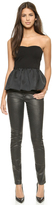 Thumbnail for your product : DKNY Strapless Peplum Top