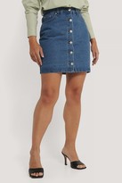 Thumbnail for your product : NA-KD A-line Buttoned Denim Skirt