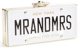 Thumbnail for your product : Kate Spade 'mr. And Mrs. - Happily Ever After' License Plate Box Clutch