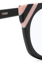 Thumbnail for your product : Fendi Cat-eye Acetate Optical Glasses - Gray