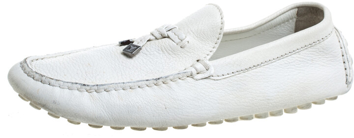 Louis Vuitton White Leather And Suede Low Top Sneakers Size 44.5 Louis  Vuitton | The Luxury Closet