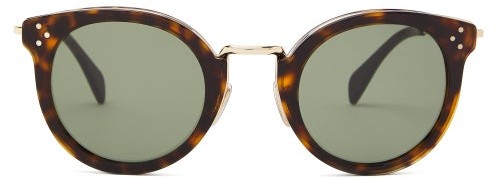 Celine Eyewear - Round Tortoiseshell-acetate And Metal Sunglasses - Tortoiseshell
