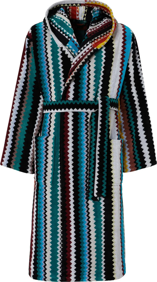 Missoni Home Zigzag-Print Cotton Bathrobe
