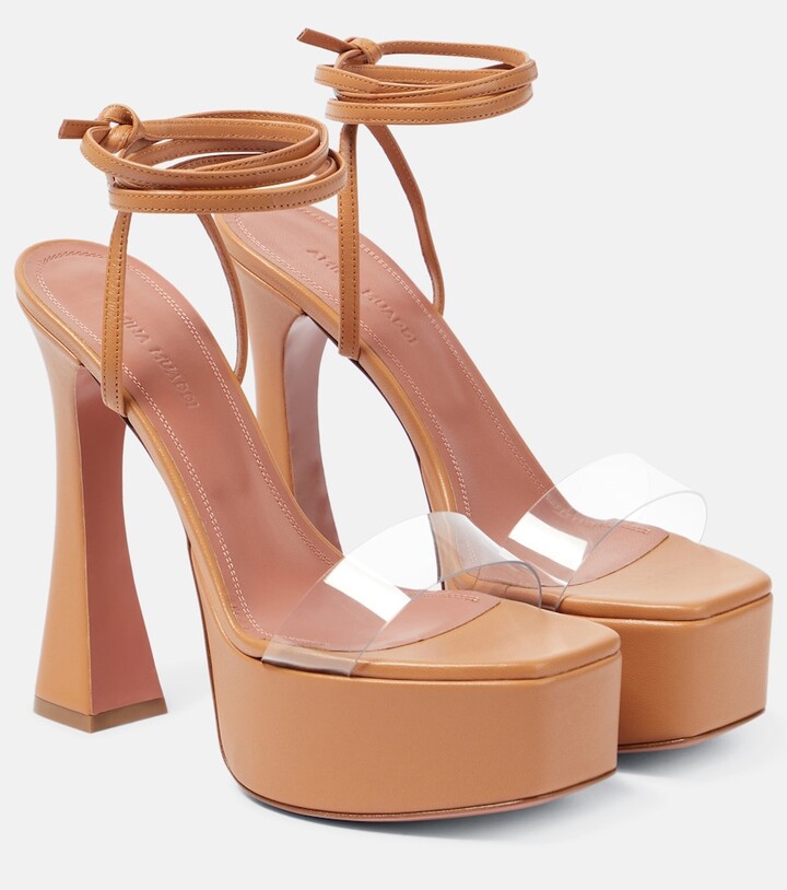 Amina Muaddi Sita leather platform sandals ShopStyle