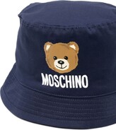 Thumbnail for your product : MOSCHINO BAMBINO Teddy Bear-Patch Bucket Hat