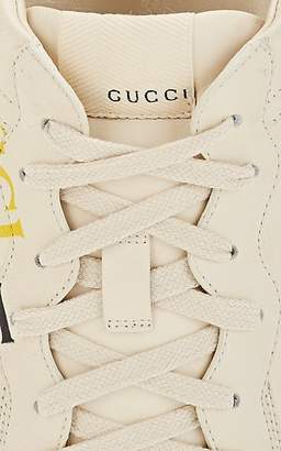 Gucci Men's Rhyton Leather Sneakers - White