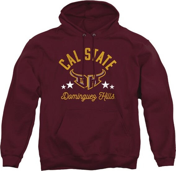 Campus Lab Men'sCalStateDominguezHillsOfficialTorosAdultPull-OverHoodieMaroonXLarge
