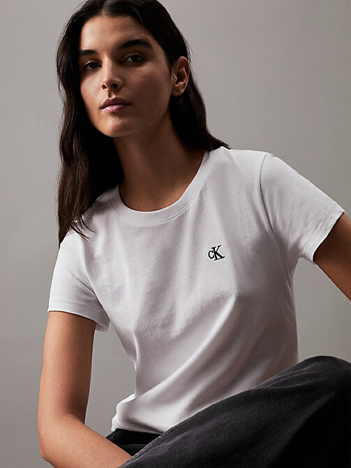 Calvin Klein Performance Embroidery Slim T-Shirt - ShopStyle