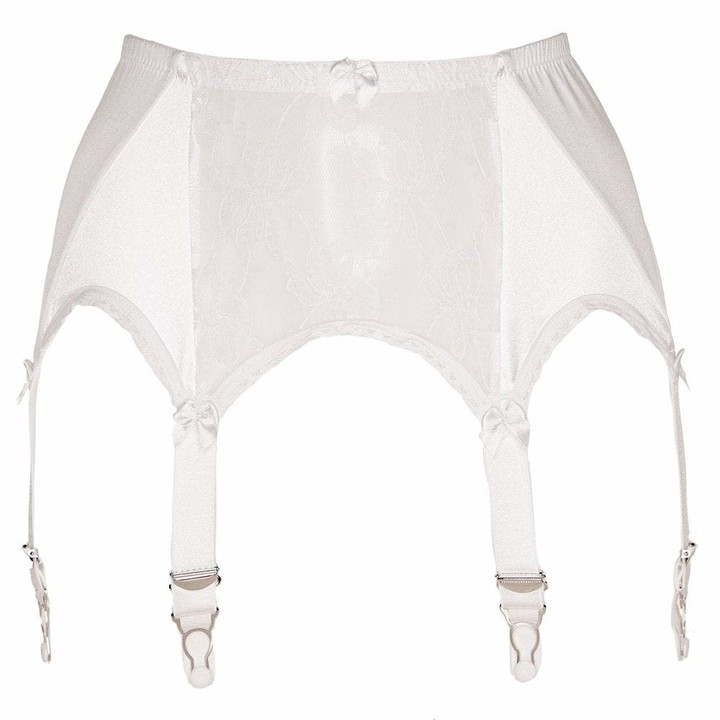 Stockings HQ Classic 8 strap lace front suspender belt