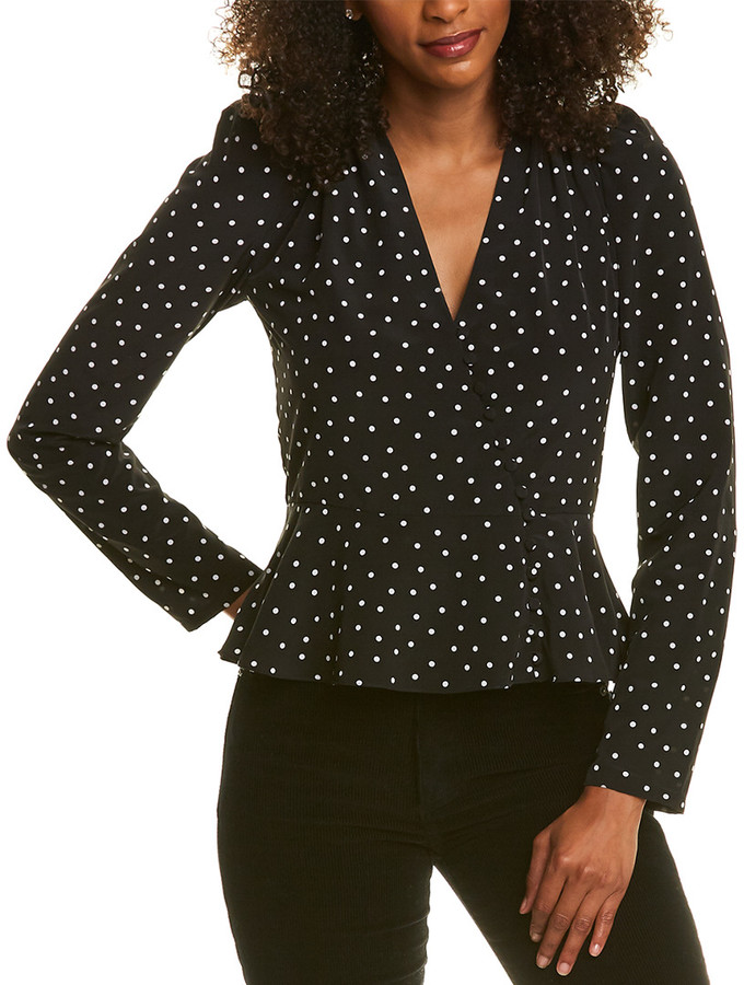 monique lhuillier polka dot dress