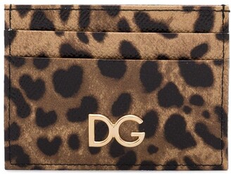 Dolce & Gabbana Leopard Print Cardholder