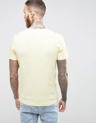 Selected T-Shirt in Slub Jersey with Pocket