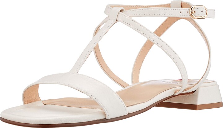 Cream Heeled Sandals | Shop the world's largest collection of fashion |  ShopStyle UK