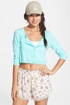 Thumbnail for your product : BP Cropped Cotton Cardigan (Juniors)