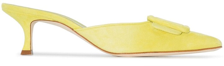 Maysale 50mm pointed-toe mules