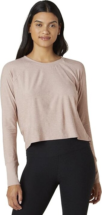 Beyond Yoga Featherweight Daydreamer Pullover (Chai) Women's Clothing -  ShopStyle Tops
