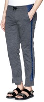 Thumbnail for your product : Kolor Nylon side wool-blend jersey jogging pants