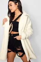 Thumbnail for your product : boohoo Boutique Teddy Faux Fur Chuck On Coat