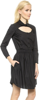Thumbnail for your product : Carven Long Sleeve Poplin Dress