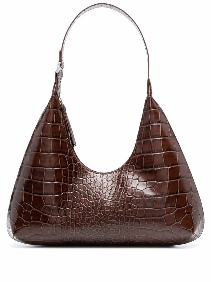 brown croc bolsauette bolsa