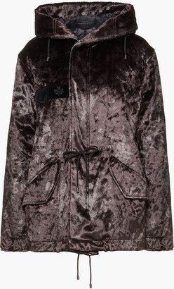 Mr & Mrs Italy Cotton-blend Velvet Down Jacket