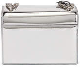 Thumbnail for your product : Saint Laurent Small Sunset Monogramme Bag in Silver | FWRD