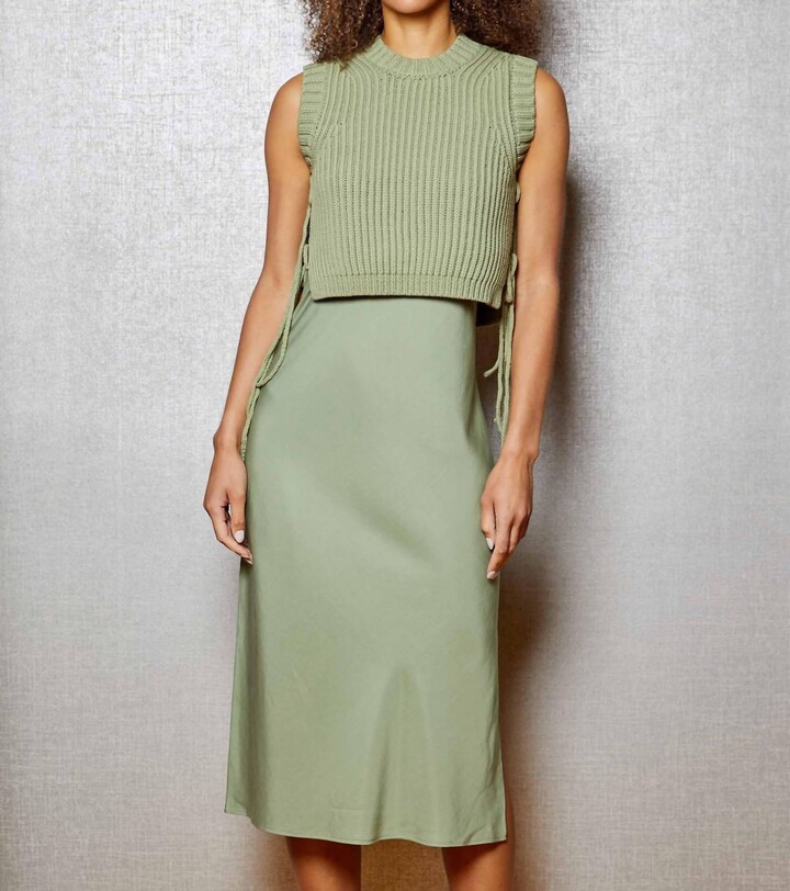 Design History Jess Sleeveless Combo In Matcha